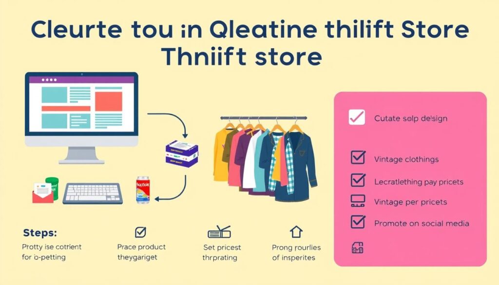 steps to create online thrift store