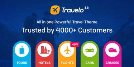 Travelo Theme GPL v5.2.5 – Travel/Tour Booking Responsive WordPress Websites