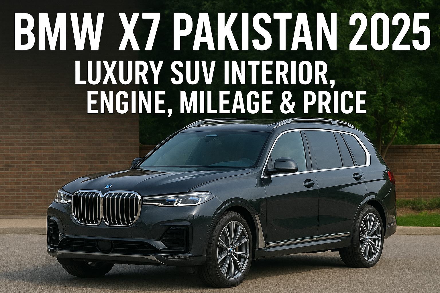 BMW X7 Pakistan 2025 – Luxury SUV Interior, Engine, Mileage & Price